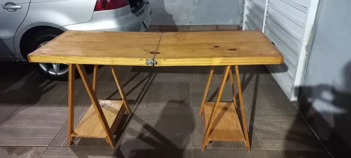 Mesa Maleta de Madeira Pinus