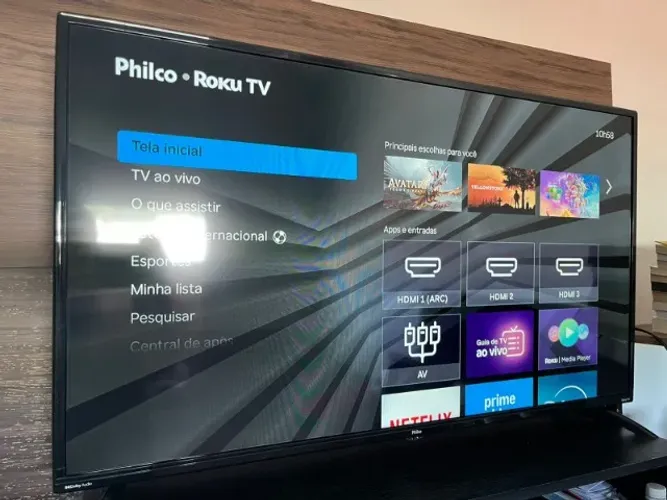 Smart TV Philco Roku 42" - Netflix, YouTube e Prime - Perfeita!