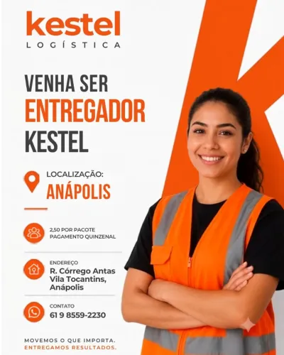 Vaga de emprego entregador 