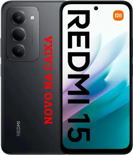 XIAOMI REDMI 15 256GB 8 GB RAM - PRETO - NA CAIXA