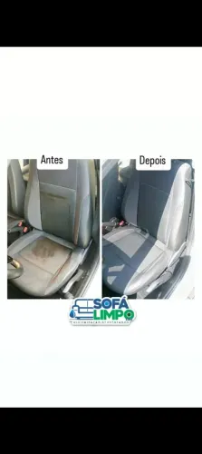 Higienização de estofados do veículo