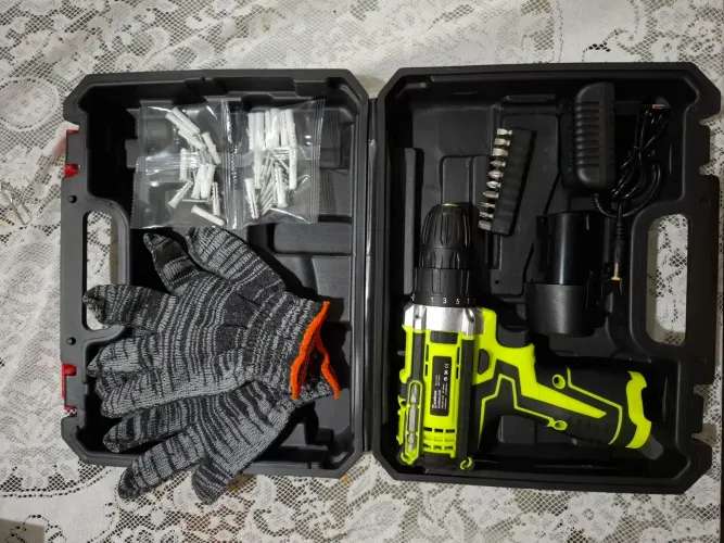 Furadeira Parafusadeira Sem Fio 12V Nova + Kit Completo