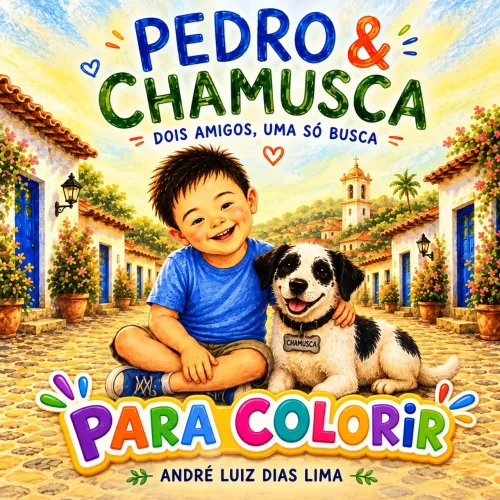 Livro de Colorir "Pedro & Chamusca"