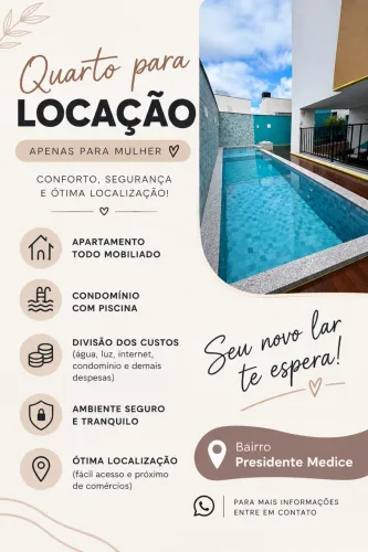 Aluguel de quarto/divisao Apto
