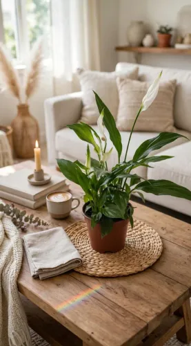 Planta lírios da paz 
