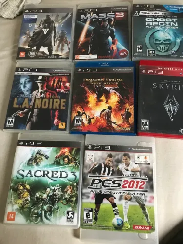 Jogos de ps3 mídia física, a partir de