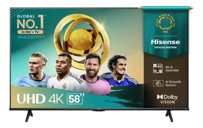TV 58 POLEGADAS HISENSE UHD 4K DLED 58A6NV 58A51LMV(1000)