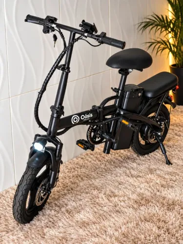 !!OPORTUNIDADE 0KM NOVA!! Bicicleta Elétrica Dobrável 400W 48V Bateria Removível de lítio.