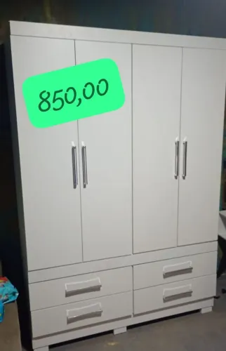 Guarda Roupa 100% MDF Montagem Grátis na Entrega
