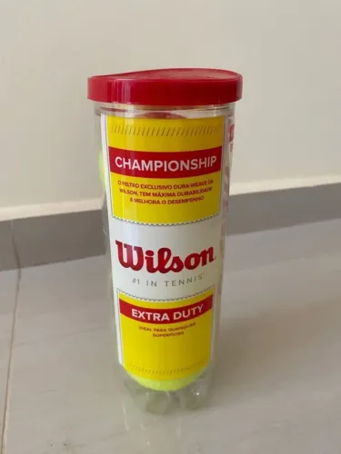 Kit com 3 Bolas de Te?nis Wilson Championship Extra Duty