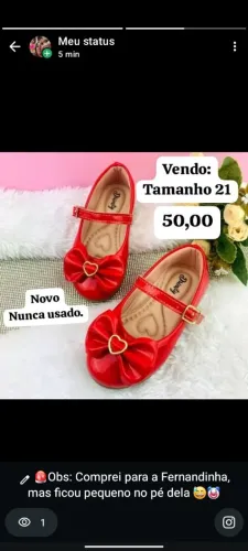 Sapatilha infantil menina