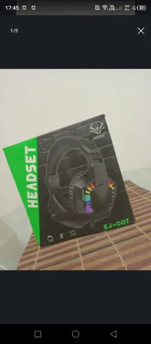 Headset gamer profissional com Microfone e RGB 