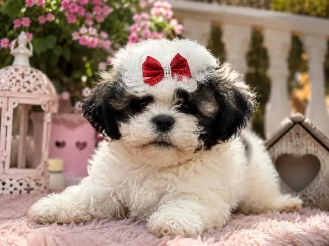 Entregamos hoje! Promoção filhote de Lhasa apso fêmea 