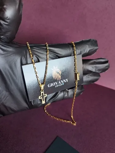 Cordão Masculino / Corrente Tijolinho + Pingente 