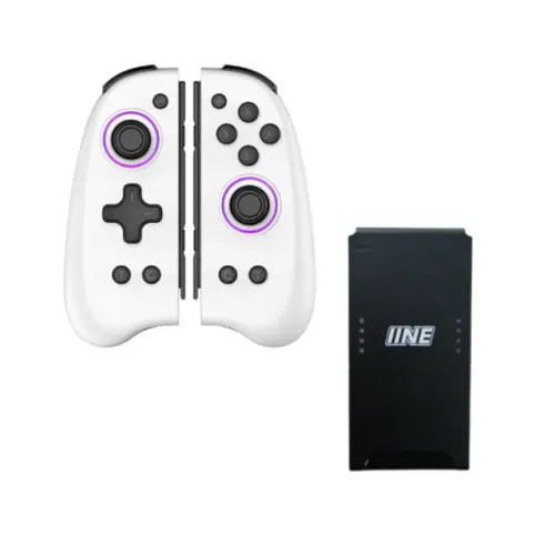 Controle Joypad Nintendo Switch/switch Oled Iine Genius Rgb branco.