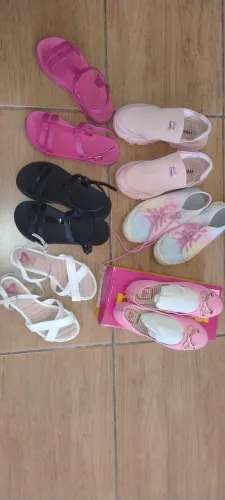 Lote tênis e sapatos infantil