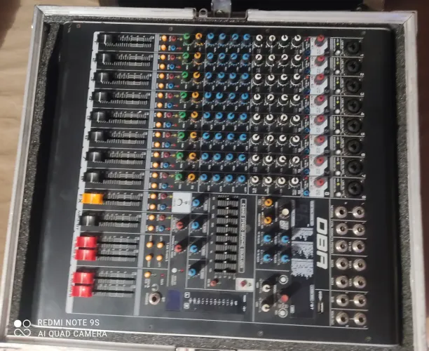 Mesa de som DBR 8 Can/efeit/interface áudio/ 4 Aux