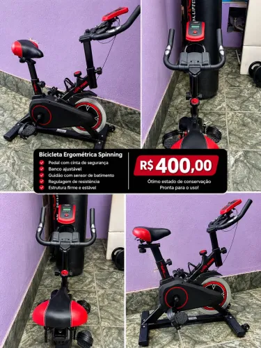 Bicicleta Ergométrica Spinning Profissional - Excelente Estado | R$ 400,00 ?