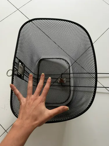 Cesto Grande para Bicicleta - Resistente e Espaçoso