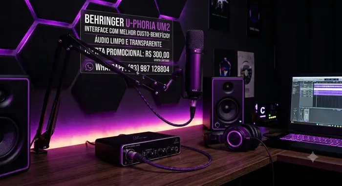 PLACA DE AUDIO BEHRINGER UM2
