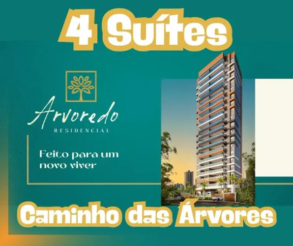 APARTAMENTO à VENDA COM 4 Suítes Em 145M² no Caminho das Árvores