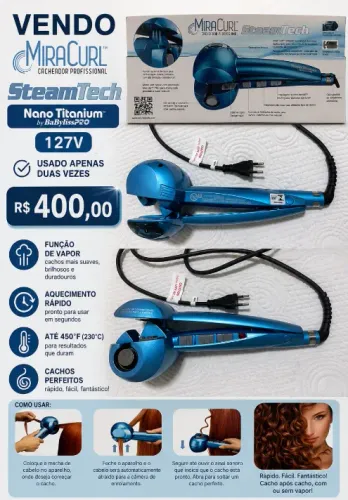 Cacheador Profissional - MiraCurl | SteamTech - Nano Titanium