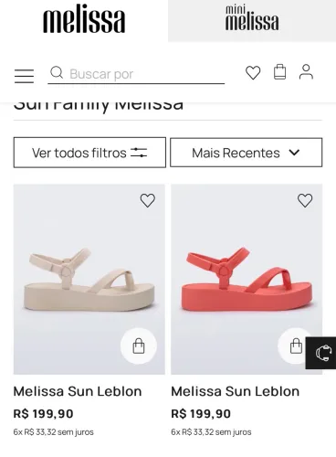Sandália Melissa sun Leblon