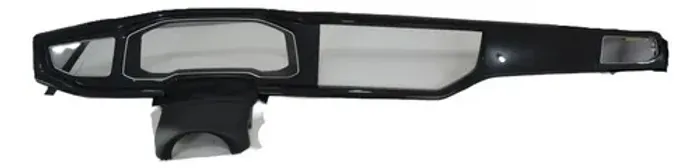 Moldura Painel Central Multimidia Nivus Virtus Polo 2023 Ori Black Piano