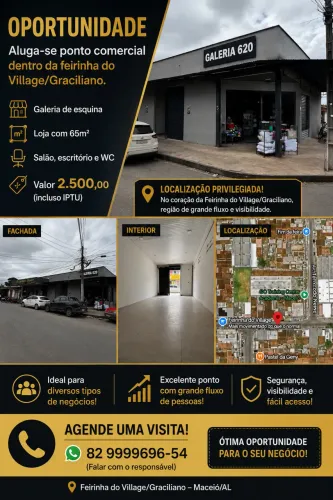 ALUGO - LOJA NA FEIRINHA DO GRACILIANO (VILAGE)