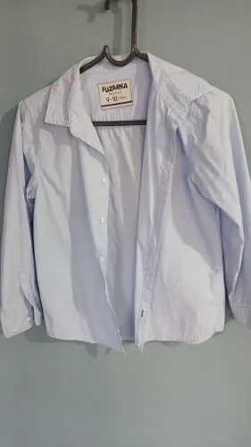 Camisa social menino azul claro