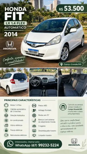 Honda Fit LX 1.4/ 1.4 Flex 8v/16v 5P Aut. 2014