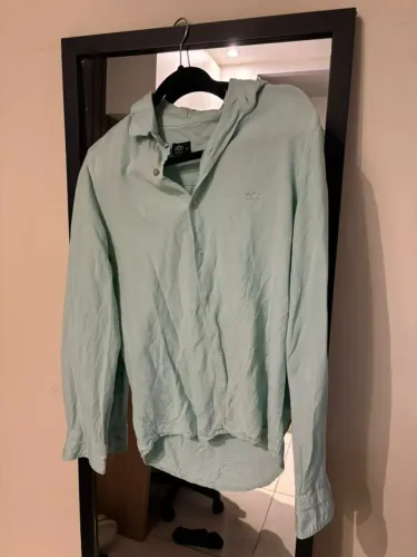 Camisa de botão linho tamanho P
