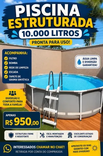 Piscina Estruturada 10.000 Litros