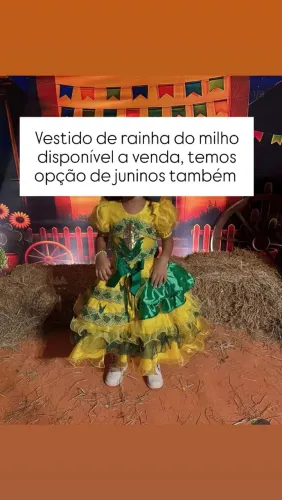 Vestido rainha do milho junino