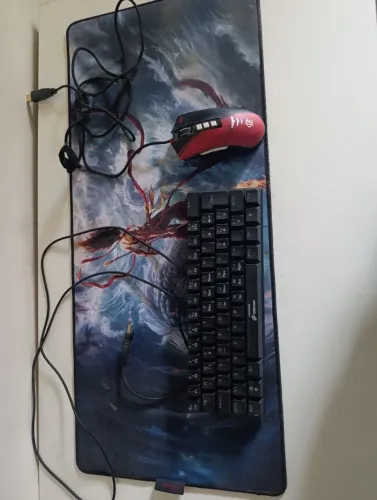 Kit mouse, teclado e mouse pad