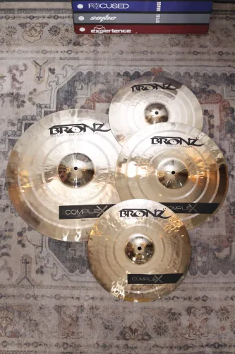 Kit de pratos de bateria Bronz Complex 