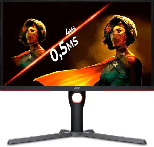 Monitor Gamer AOC 25" Wide, 240Hz, Full HD, 0.5ms, DisplayPort e HDMI