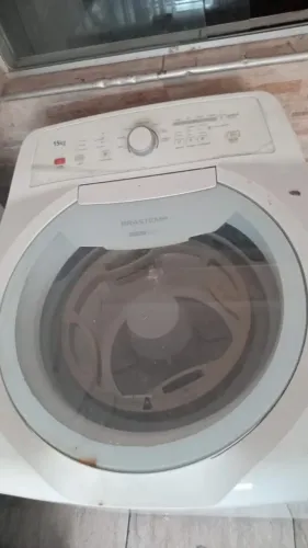 Lavadora De Roupas Brastemp 15kg Double Wash Branca 127v (BWD15AB)