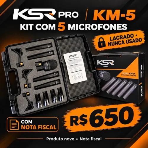 Kit microfone de bateria