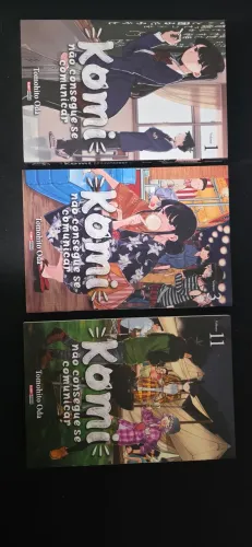 Lote Mangá Komi Não Consegue Se Comunicar - Vol. 1, 3 e 11 (Panini)