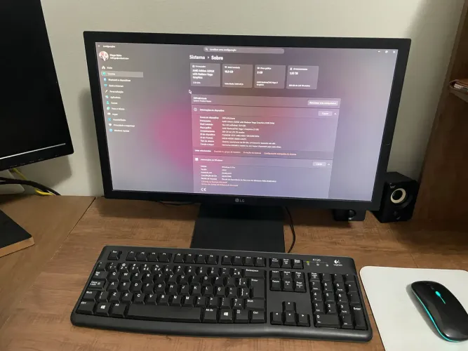 PC Gamer + 2 Monitores LG | 16GB RAM | 1,35TB | AMD Athlon 320GE