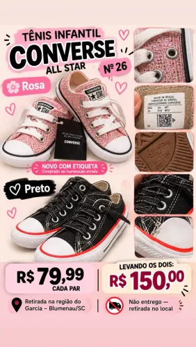 Tênis infantil feminino