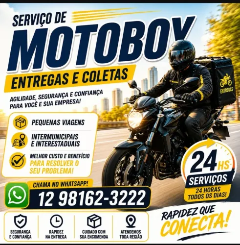 Entregas via motoboy 24hs