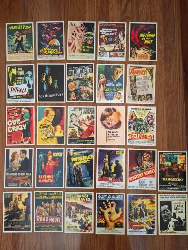 Cartões de Filmes Antigos - 27 unidades