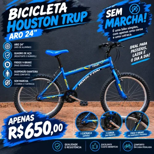 BICICLETA HOUSTON TRUP R$ 650