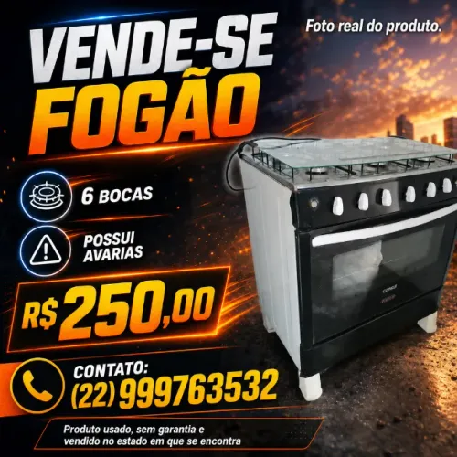 Fogão Consul 6 bocas