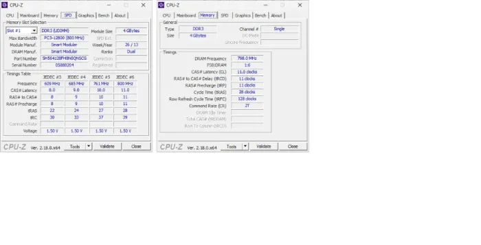 Memória DDR3 4GB marca Smart