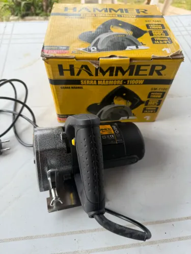Vendo Serra Mármore Hammer SM-1100 1100W 220V + Caixa Original