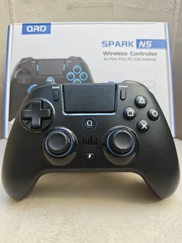 Controle QRD Spark N5 Wireless - Hall Effect (Sem Drift) p/PS3, PS4, PC, iOS e Android