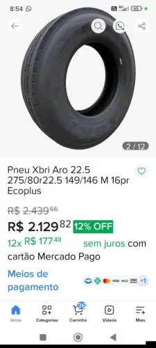 Penel de caminhão novo 275/80 xbri